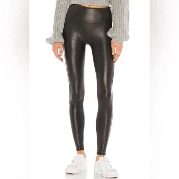 SPANX Pants - Spanx Faux Leather Leggings Size Large